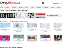 Tablet Screenshot of checkadvantage.com
